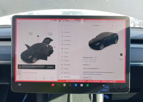 2021 Tesla Model Y Long Range Dual Motor All-Wheel Drive из США, поврежденный, VIN 5YJYGDEE1MF196337